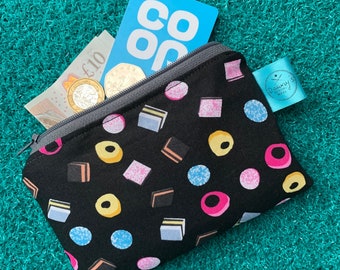 All sorts purse, sweets coin purse, fun zip pouch