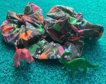 Dinosaur scrunchie, Katie Abey x Dawny's Sewing Room