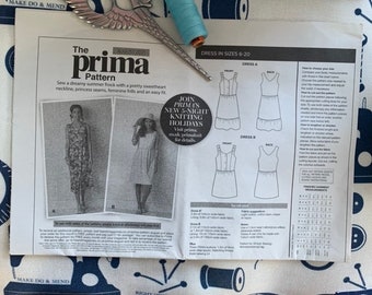 Summer Dress pattern, Prima sewing pattern August 2021