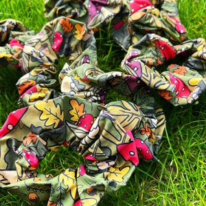 mushroom scrunchie, positivity scrunchies, Katie Abey x Dawny's Sewing Room image 2