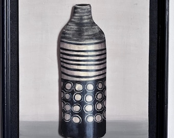 Yvette Glaze Pot 2#. Original painting. Acrylic on board. 31cm x 26cm