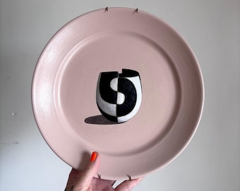 John Ward Pot. Painting on a Plate Collection. 27cm Diameter