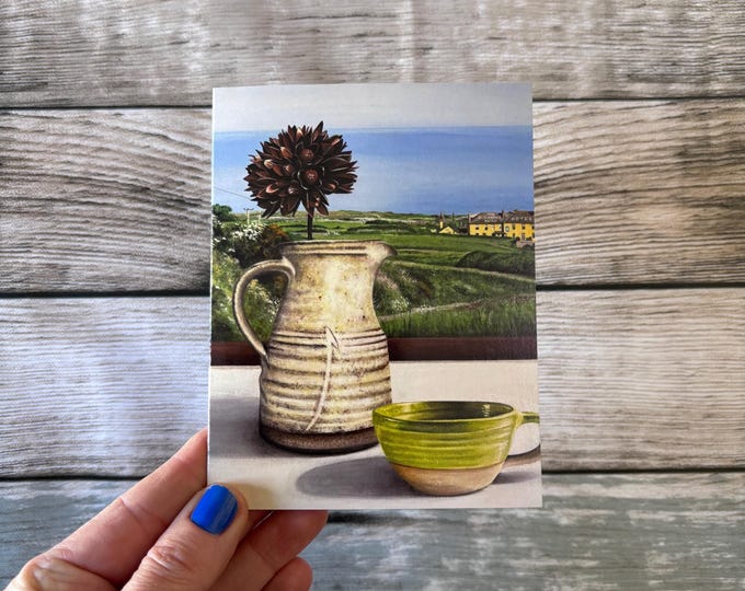 Gurnards Head & Still life. Greetings Card. 11cm x 14cm