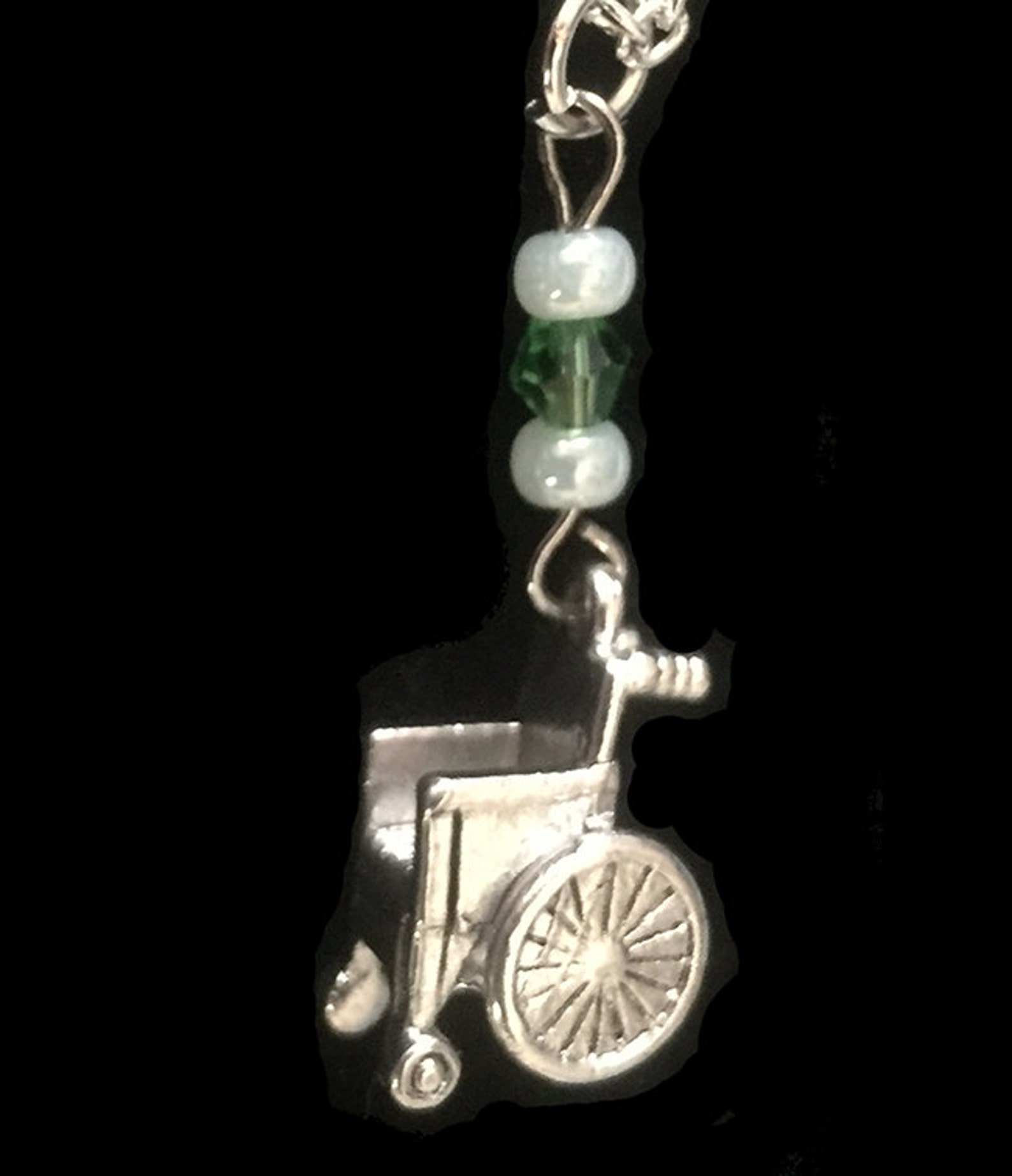 Antique Silver Wheelchair Necklace Wheelchair Jewelry Etsy