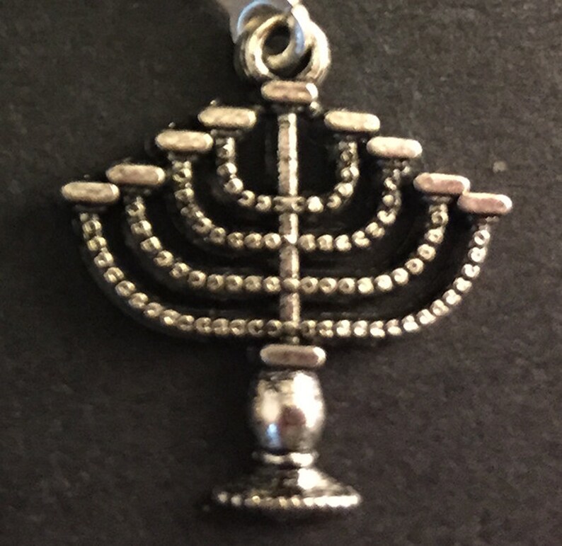 Antique Silver Hanukkah Menorah Earrings Hanukiah Jewelry Etsy