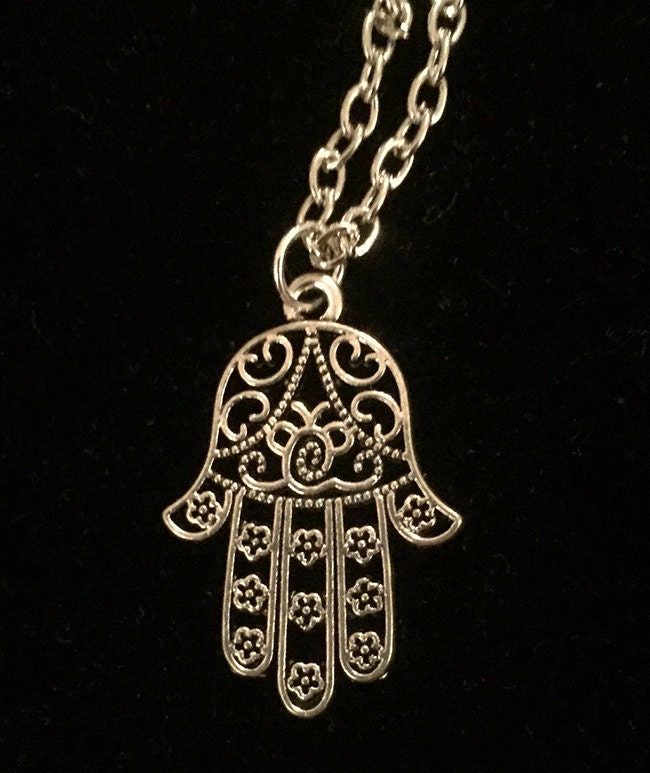 Ciondolo manina Hamsa placcato in oro Ciondolo manina Hamsa placcato in oro