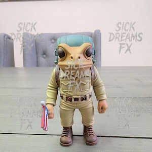 Bad Bunny Inspired Sapo Concho 3D Printed Resin Frog Action Figure | Boricua Gift | Urban Art Toy Gift | Puerto Rico Coqui Frog Collectible