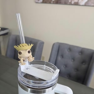 Puerto Rico Coquí with Pava Straw Charm | Pen Charms | Coquí Tumbler Accessory | Boricua Pride Gift, Puerto Rican Tumbler Accessory image 7