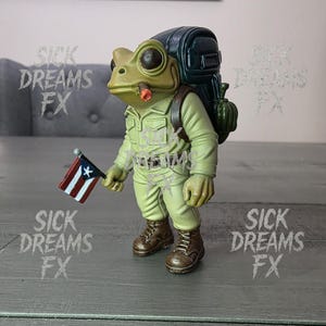 Bad Bunny Inspired Sapo Concho 3D Printed Resin Frog Action Figure | Boricua Gift | Urban Art Toy Gift | Puerto Rico Coqui Frog Collectible