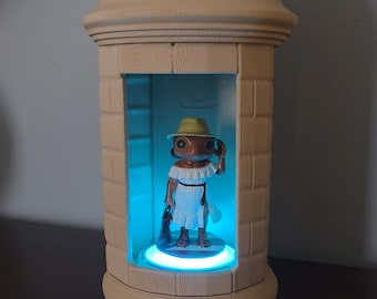 Puerto Rico Table Top Garita Coquí Figure Display with Light & Real Coquí Sounds – 12” 3D Printed PLA Cultural Table Top Display