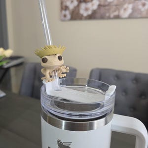 Puerto Rico Coquí with Pava Straw Charm | Pen Charms | Coquí Tumbler Accessory | Boricua Pride Gift, Puerto Rican Tumbler Accessory