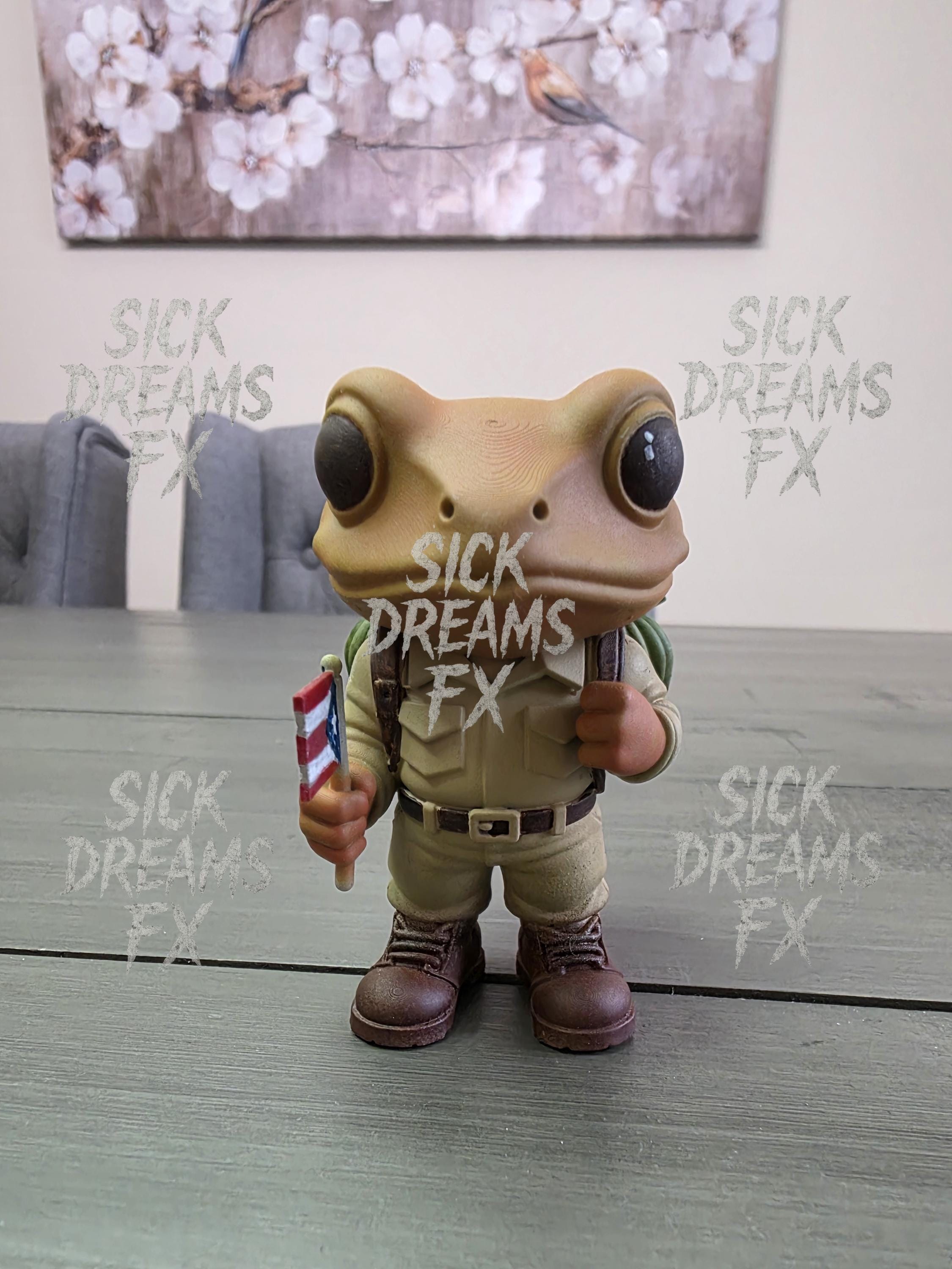 Bad Bunny Inspired Sapo Concho World Tour 3D Printed Resin Frog Toy ...