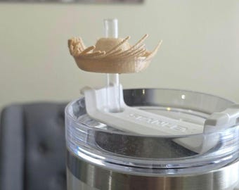 Puerto Rico Pava Straw Charm | 3D Printed PLA Hat for Soda Cans | Boricua Pride Party Favor, Unique Puerto Rican Drink Accessory | No Cup
