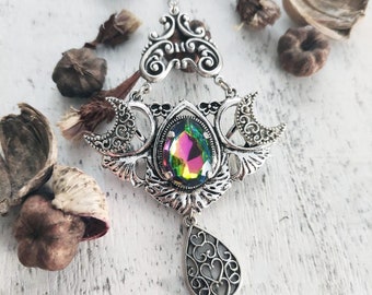 Asteria pendant-gothic pendant-victorian gothic necklace-fairy pendant