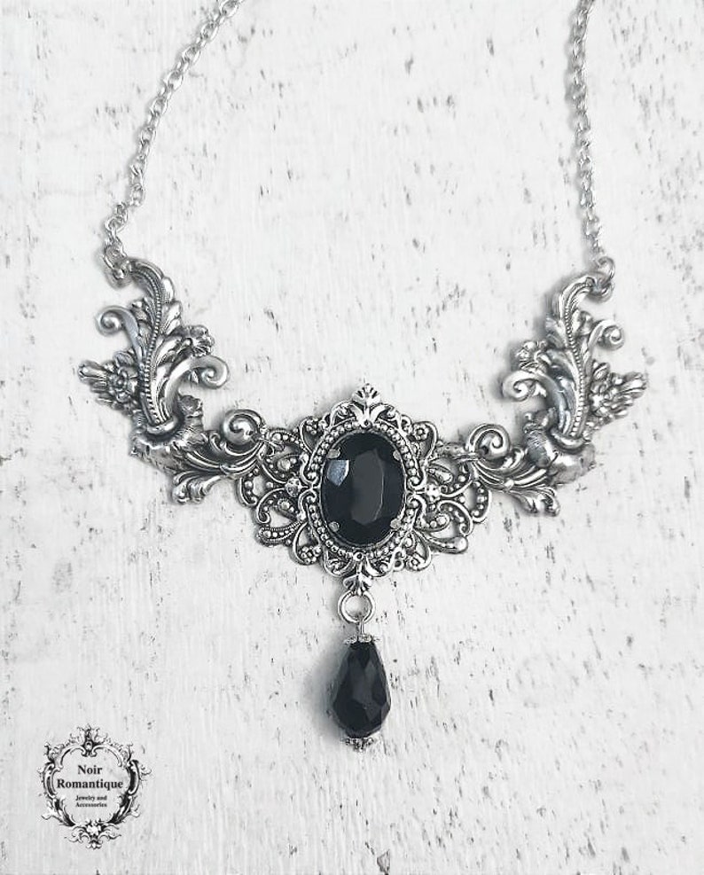 Dream essence necklace-victorian gothic necklace-gothic jewelry image 1