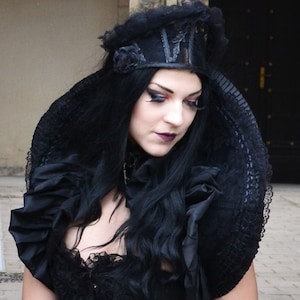 Black Lace Vampire Collar-Gothic Collar-Black Costume | Etsy
