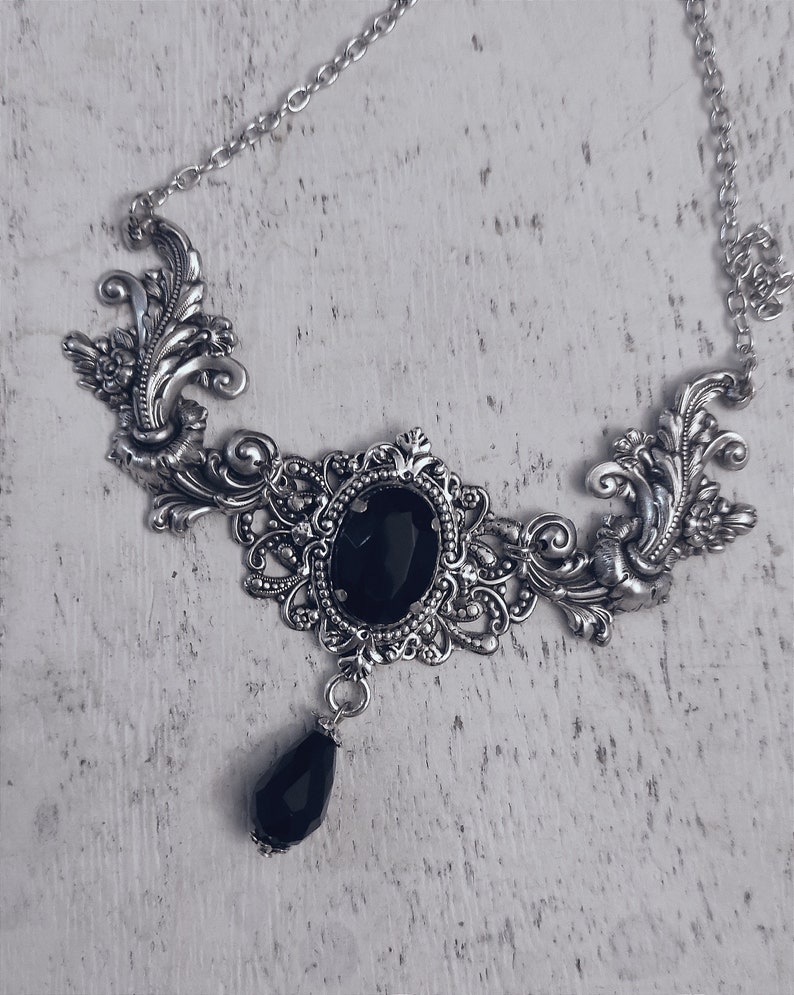 Dream essence necklace-victorian gothic necklace-gothic jewelry image 2