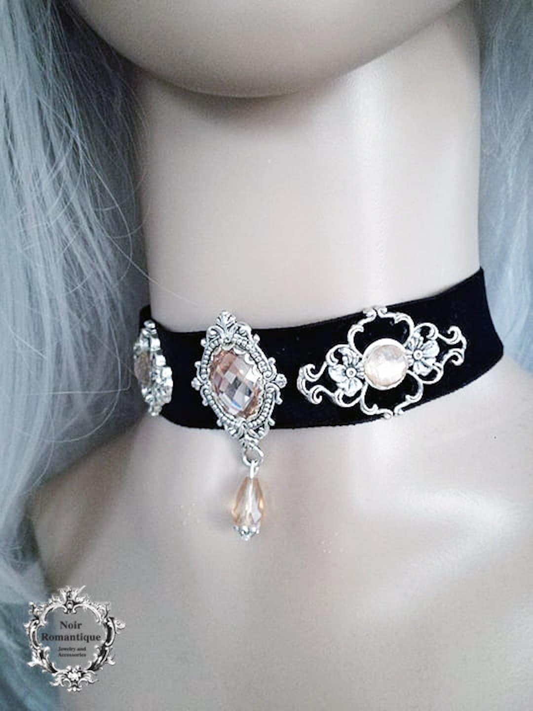 Elegant Victorian Gothic Velvet Choker Etsy