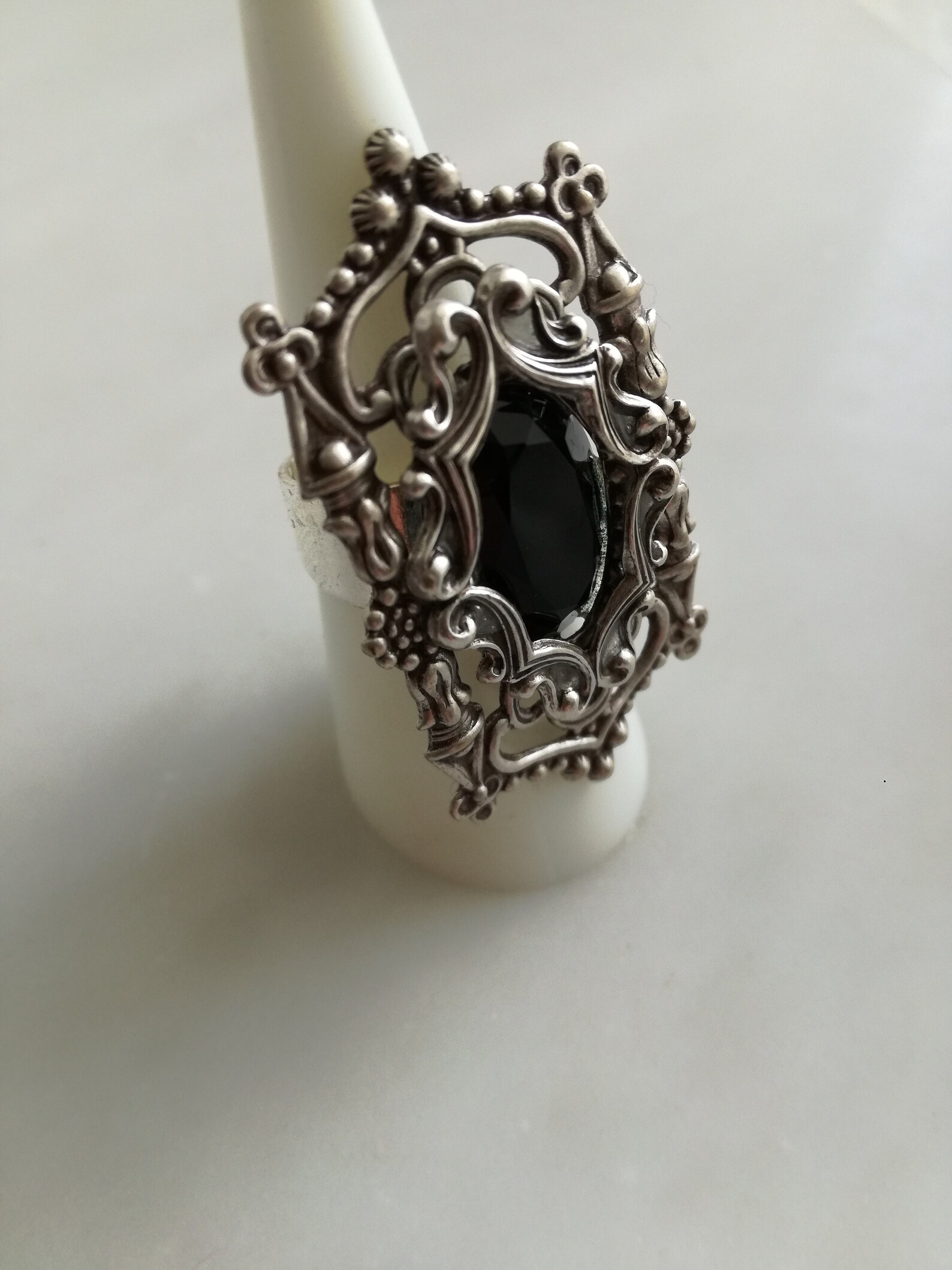 Silver Cathedral Gothic Ringgothic Ring adjustable Ring Etsy