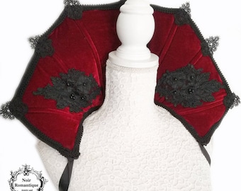 Vampire velvet collar,gothic collar,gothic accessories,Wgt