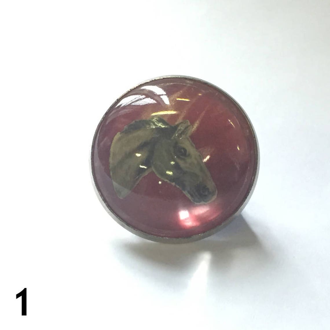 Bridle Ornaments, Vintage Glass Horse Bridle Buttons Etsy