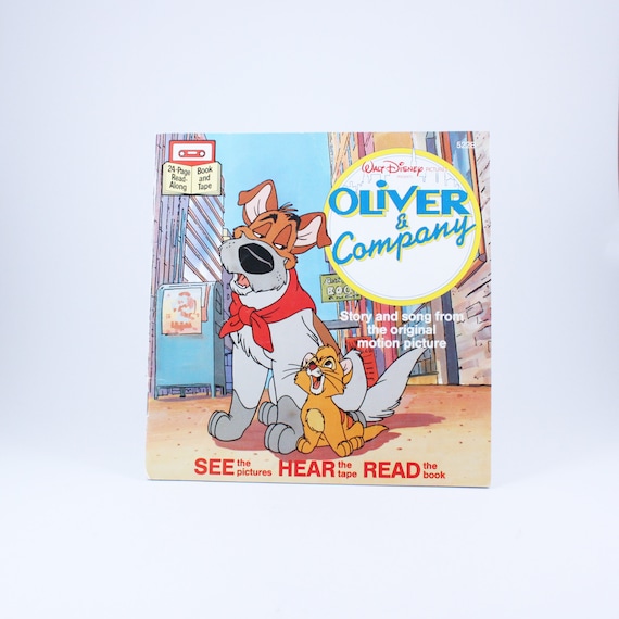 Vintage Book Walt Disney Oliver and Company Soft Cover Book 522B