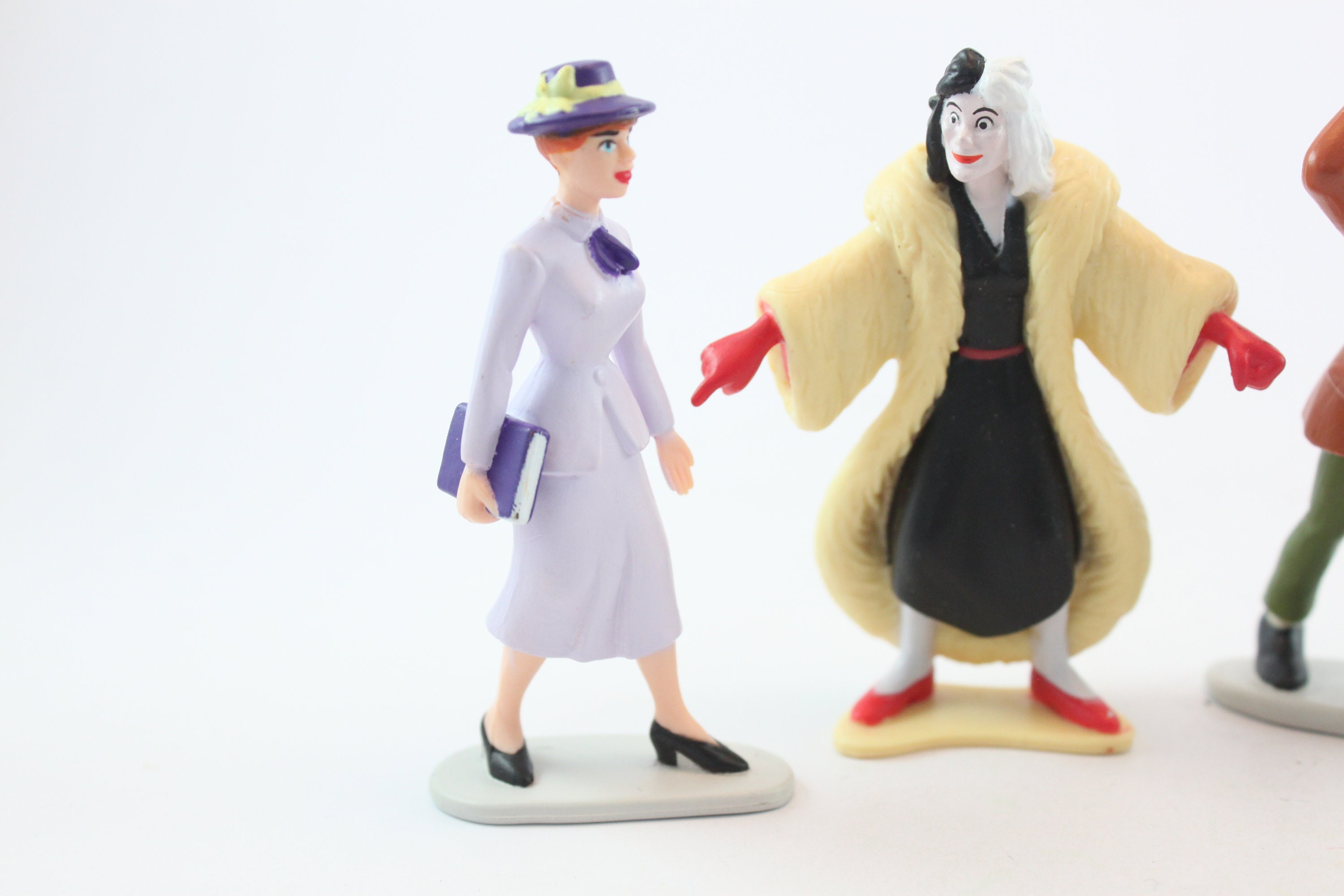 Vintage Disney 101 Dalmatians Miniature People Figures Lot of 4