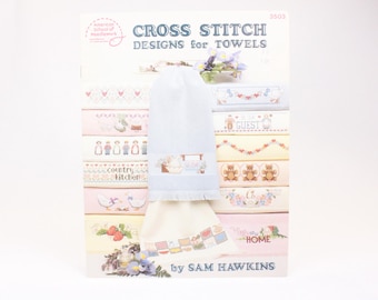 Vintage Cross Stitch Towel Designs: American School of Needlework Pattern Book