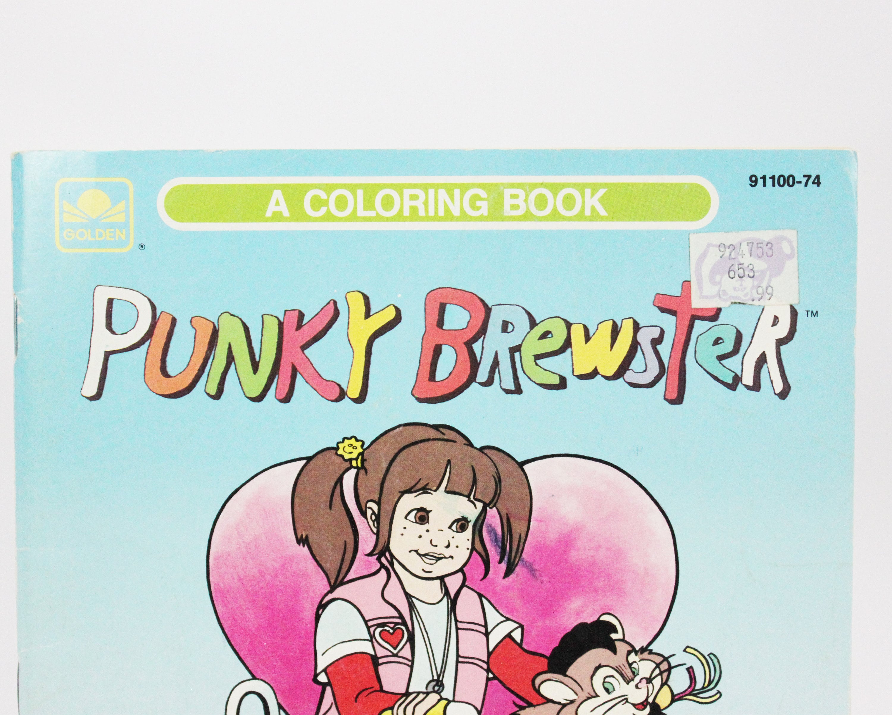 Vintage Punky Brewster Colouring Book by Golden, Coloring Books, 1986
