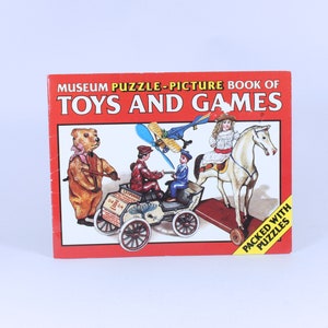 Vintage Puzzle-Picture Book of Toys and Games