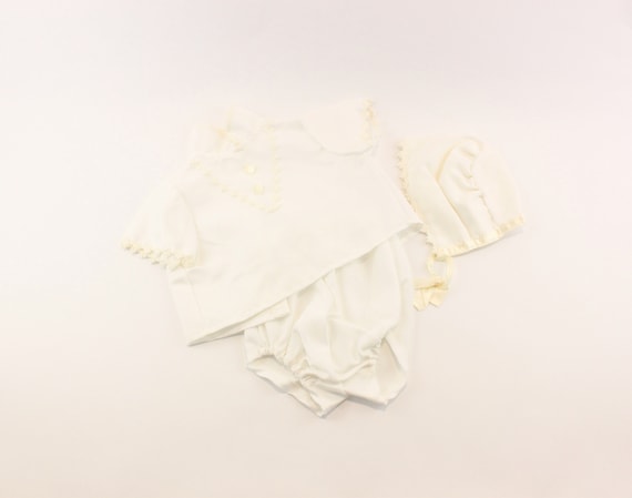 Vintage 1980's Baby Christening/Baptism Outfit - image 1