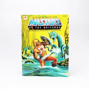 Vintage Masters of the Universe Colouring Book by Golden, Coloring Books, 1984 Printed in Canada