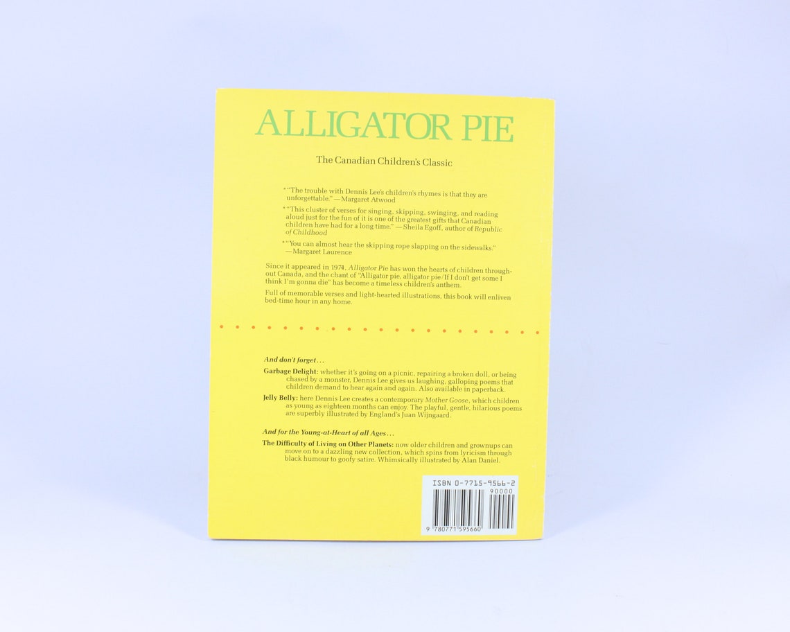 Vintage Book Alligator Pie by Dennis Lee Book Designed by Etsy