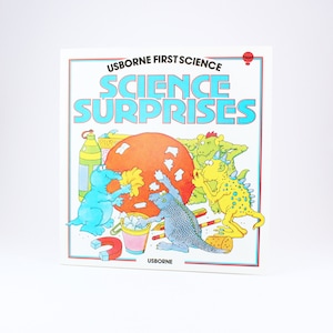 Vintage Soft Cover Book, Usborne First Science, Science Surprises by Gaby Waters
