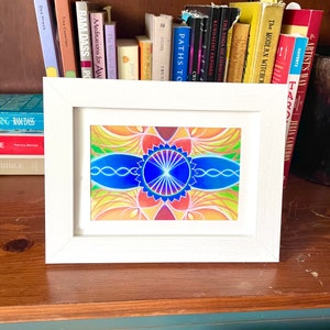 4x6in “New Beginnings” Art Print. Framed Visionary Art Print.