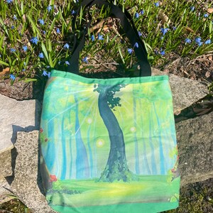 13x13in “Heal the Happy Seeds” Tote Bag