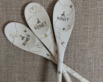 Oh Honey! - Decorated Wooden Spoons