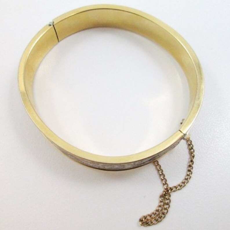 1960/'s Richard Krementz two-tone Bangle Bracelet