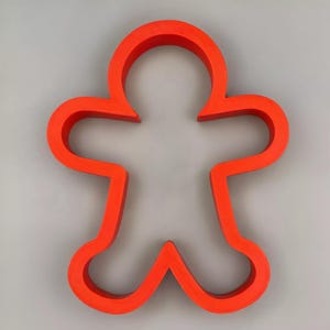May include: A bright red gingerbread man cookie cutter.