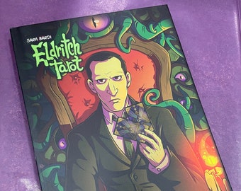 Eldritch Tarot Book, Lovecraft Cthulhu Mythos Art by Sara Bardi