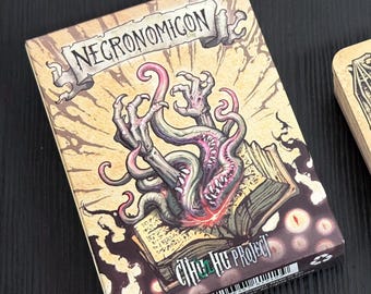 Necronomicon Playing Cards – Lovecraft Cthulhu Mythos Deck, Linen Finish