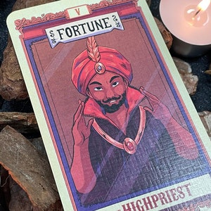 Le petit tarot du cirque magique - Arcanes majeurs - Édition limitée du grand prêtre avec des cartes postales magiques