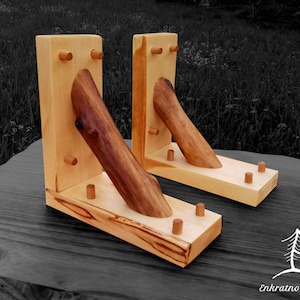 Unique wooden Shelf BRACKETS, RUSTIC, handmade CORBEL wood, brackets for shelves, brackets for shelfing, brackets wood, brackets with rod