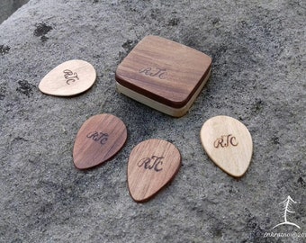 personalized guitar pick holder etsy