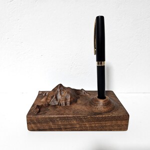 Porte-stylo en bois | Porte-stylo élégant | Organiseur de bureau personnalisé | Porte-stylo en bois | Porte-stylos unique pour le bureau