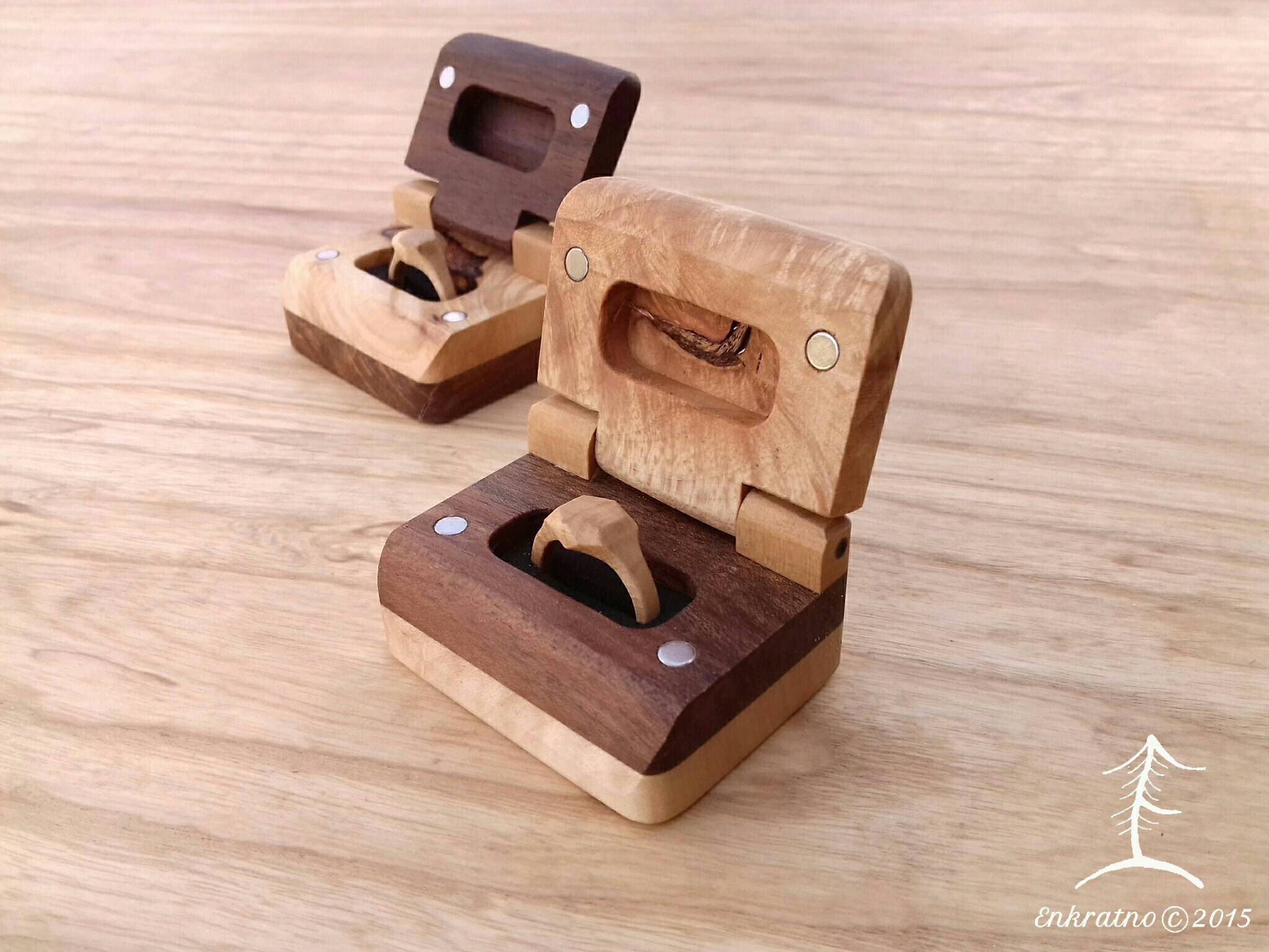 Proposal RING BOX Engagement Ring Box Engraved Ring Box Etsy UK