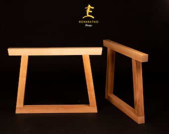 Handcrafted Wooden Table Base | Modern Minimalist Style