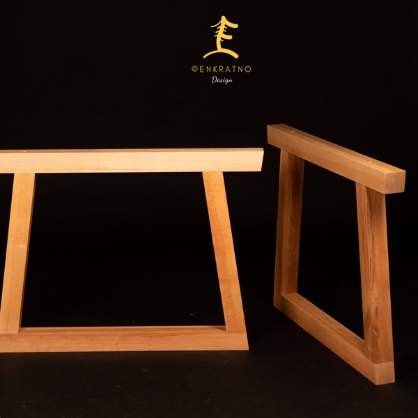Base moderne en bois, pieds en bois élégants, ensemble de base minimaliste, base de table, base de table en bois, base de table ronde, base de table basse, base en bois