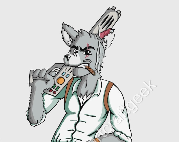 Art Print - Space Wolf