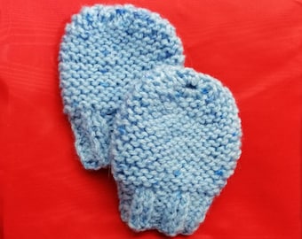 Knitted Baby Mittens - Cute Handmade Baby Wear - Various Styles and Colours